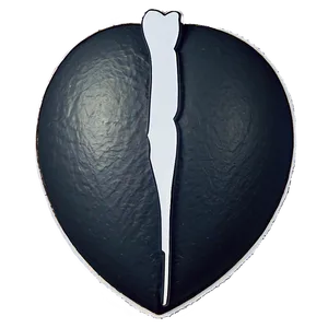 Black Broken Heart With Arrow Png Cbb PNG image