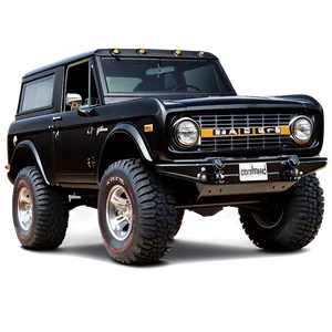 Black Bronco Png 06252024 PNG image