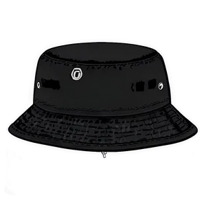 Black Bucket Hat Png 05252024 PNG image