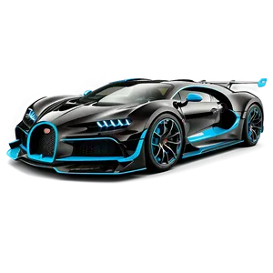 Black Bugatti Divo PNG Gaf64