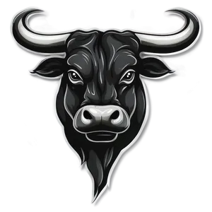 Black Bull Vector PNG 05242024