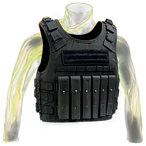 Black Bulletproof Vest PNG 06262024 PNG