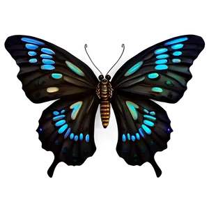 Black Butterfly Fantasy Png Vlp34 PNG image