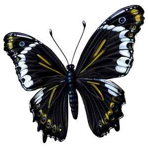 Black Butterfly Illustration Png Imx66 PNG image