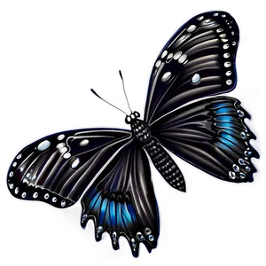 Black Butterfly Tattoo Design PNG Ftf83 PNG
