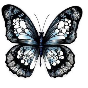 Black Butterfly Tattoo Design PNG Ncg PNG