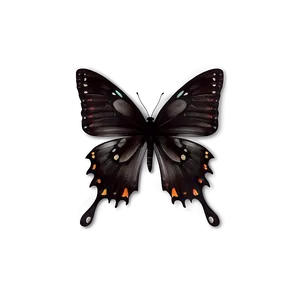 Black Butterfly With Transparent Background PNG Pjt30 PNG