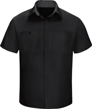 Black Button Up Shirt PNG image