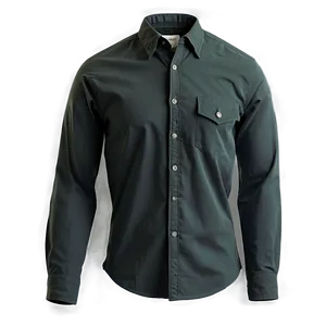 Black Button-up Shirt Png Ins84 PNG image