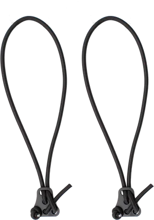 Black Cable Ties Looped PNG image