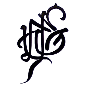 Black Calligraphy Design Png Awd PNG image