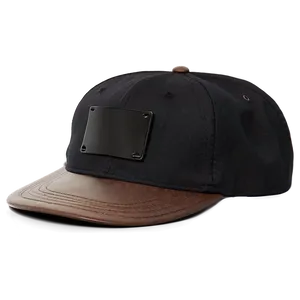Black Cap With Buckle Closure PNG 96 PNG
