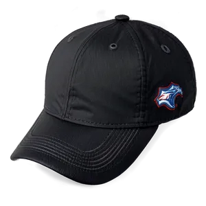 Black Cap With Embroidery PNG 06122024