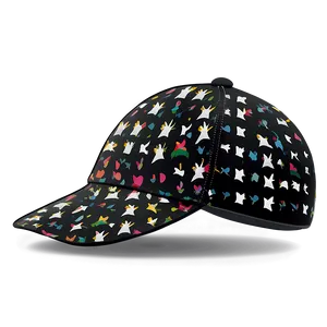 Black Cap With Pattern PNG Gwn28 PNG