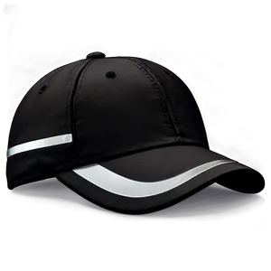 Black Cap With Reflective Details PNG 06122024 PNG