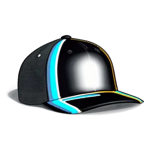 Black Cap With Reflective Details PNG 58 PNG