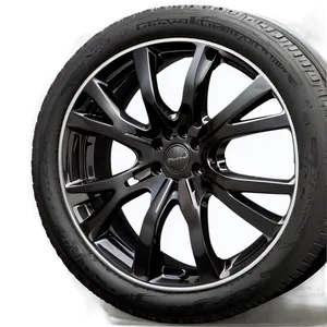 Black Car Wheel Png 06122024 PNG image