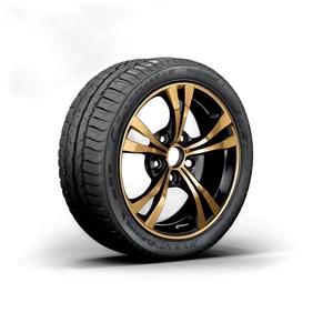 Black Car Wheel Png 06122024 PNG image