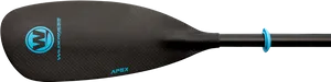 Black Carbon Fiber Canoe Paddle PNG image