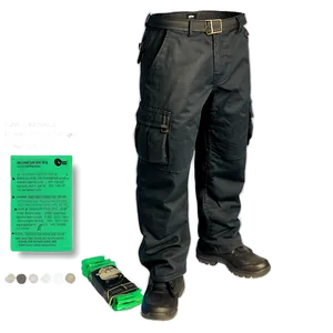 Black Cargo Pants Png 85 PNG image