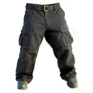 Black Cargo Pants Png Myy65 PNG image