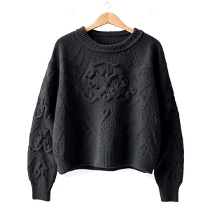 Black Cashmere Sweater Png 23 PNG image