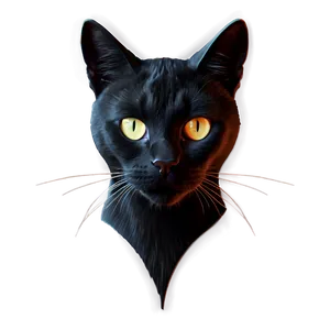 Black Cat Ear Outline Png 64 PNG image