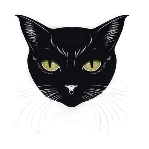 Black Cat Head Silhouette Png Jag32 PNG image