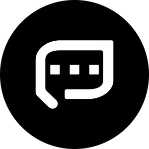 Black Chat Bubble Icon PNG image