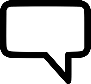 Black Chat Bubble Icon PNG image