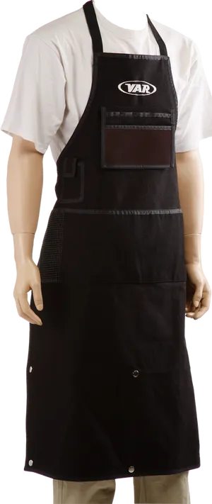 Black Chef Apron Mannequin PNG