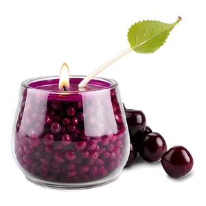Black Cherry Candle PNG 90