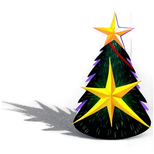 Black Christmas Tree Star Png 30 PNG image