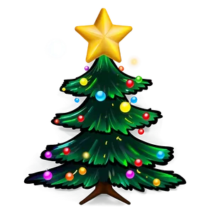 Black Christmas Tree Star Png 53 PNG image