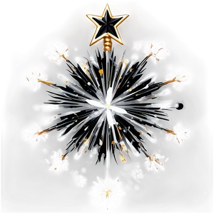 Black Christmas Tree Star Png Pwc81 PNG image