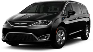 Black Chrysler Pacific Minivan Profile View PNG image