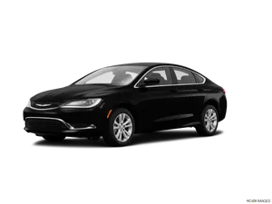 Black Chrysler Sedan Profile View PNG image