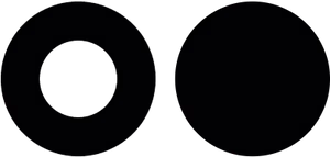 Black Circle Logo Design PNG