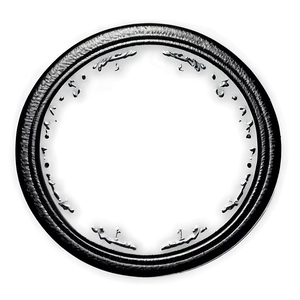 Black Circle Stamp PNG Iak88