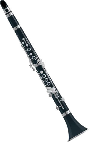 Black Clarinet Musical Instrument PNG image