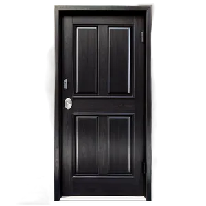 Black Closed Door Photo Png 06292024 PNG image