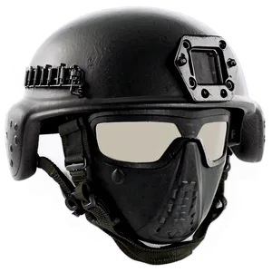 Black Combat Helmet Png 06262024 PNG image