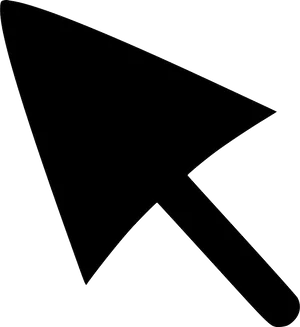 Black Computer Cursor Icon PNG