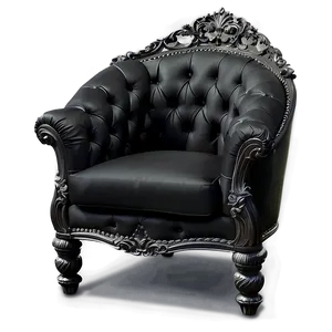 Black Corner Chair PNG Tix