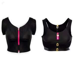 Black Crop Top Angles PNG Aea66 PNG