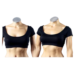 Black Crop Top Collection Png 71 PNG image