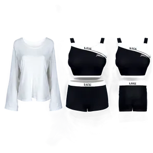 Black Crop Top Cuts PNG Oks2 PNG