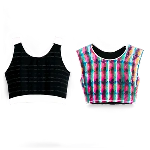 Black Crop Top Cuts PNG Ybx