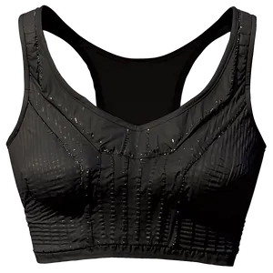 Black Crop Top Fabric PNG Mmh77 PNG