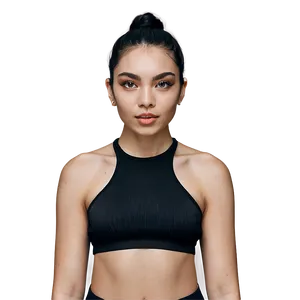 Black Crop Top Textures PNG 06282024